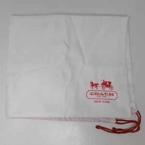Coach Dust Bag Large Purse Storage Red Carriage Logo 19" x 23"